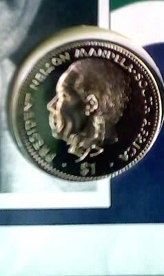 CRAZY ZERO START!!!! $$ All must GO!- MANDELA SILVER PROOF COIN COVER LIBERIA 1994