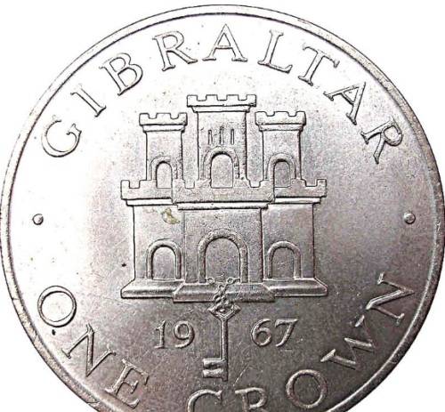 CRAZY ZERO START!!!! $$ All must GO!- GREAT BRITAIN - 1967 1 Crown - Elizabeth II 2nd portrait