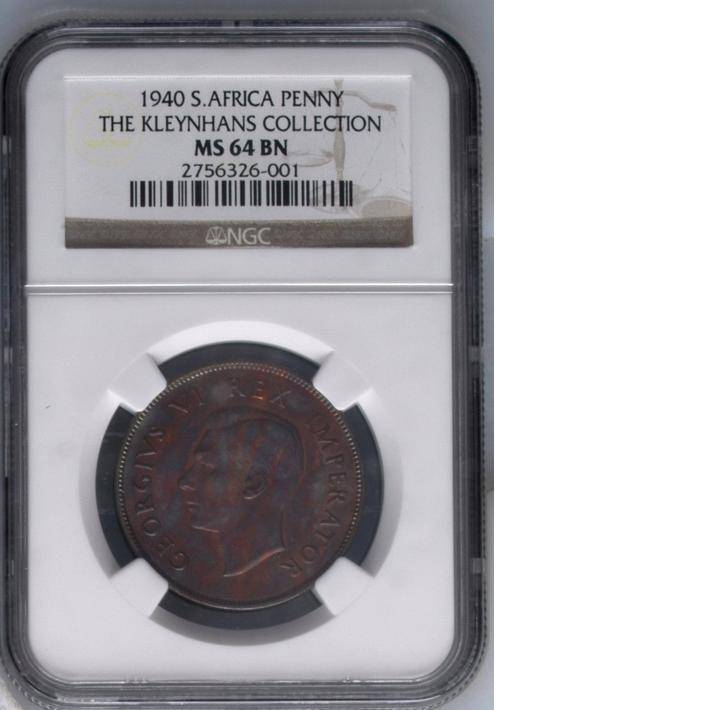 Start at Zero!!!! $$ Clearance $$ All must GO! $$ South Africa UNION - 1940 PENNY MS64BN