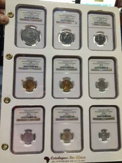 Start at Zero! $$ Clearance $$ All must GO! $$ GANDHI full PROOF set 1969 9 coins! FINEST Known!