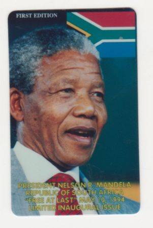 Mandela 1994 USA issued Limited edtion Inaugural Issue phonecard used