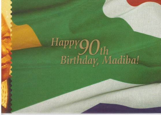 CRAZY! $$$ R1 START! $$$$ - MANDELA 90TH BIRTHDAY FOLDER MINT!