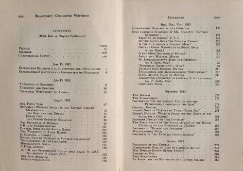 H P Blavatsky: COLLECTED WRITINGS 1883: Volume V (1950 Edition)