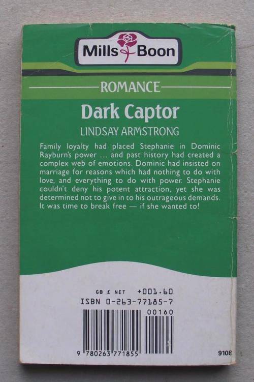 MILLS & BOON: DARK CAPTOR by Lindsay Armstrong