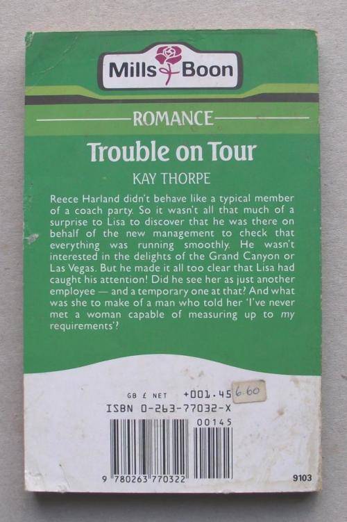 MILLS & BOON: TROUBLE ON TOUR by Kay Thorpe
