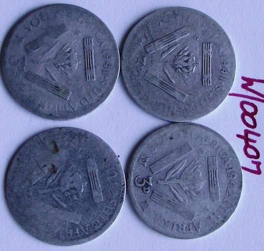 1941 - 1942 3d Coins (one bid for all 4 coins)