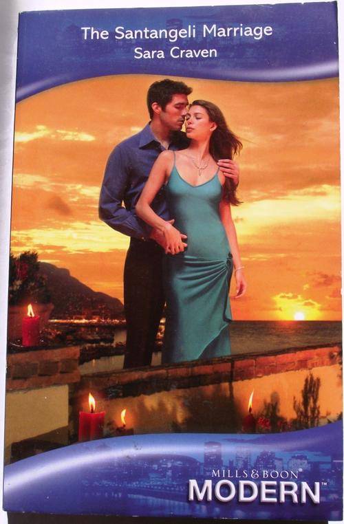 Mills & Boon: THE SANTANGELI MARRIAGE by Sara Craven (V/good cond.)