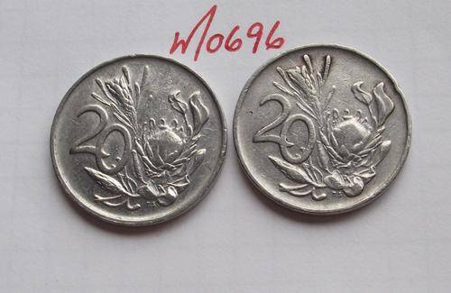1976 & 1982 20c Coins (One bid for both coins)