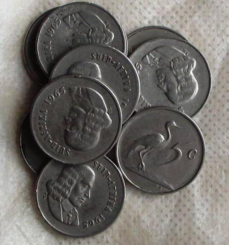 1965 5c Eng. & Afr. 10 Coins Mixed (One bid for all ten coins)