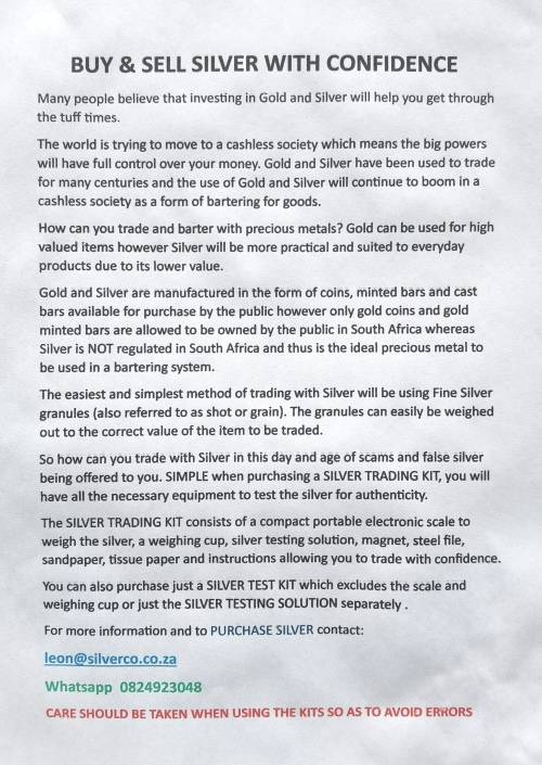 SILVER TRADING KIT