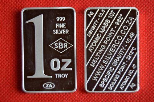 1oz FINE SILVER MINTED BAR 999