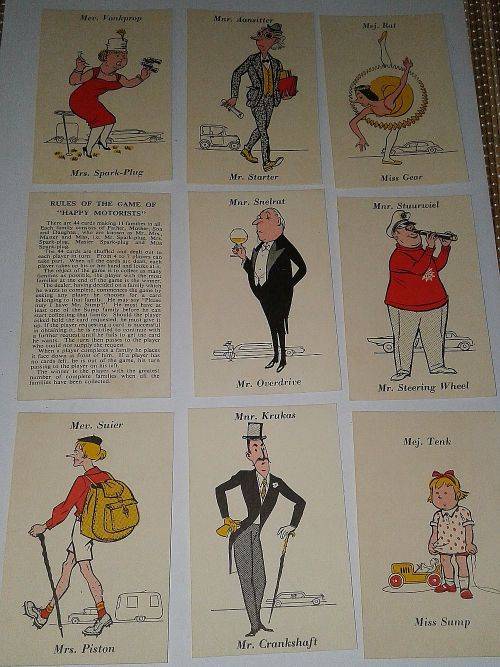 Vintage Shell Card Game - Happy Motorists