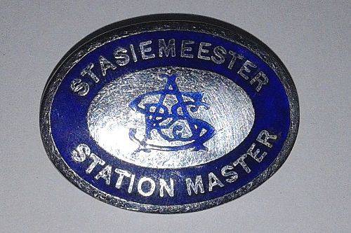 Vintage South African Railways Station Master Badge