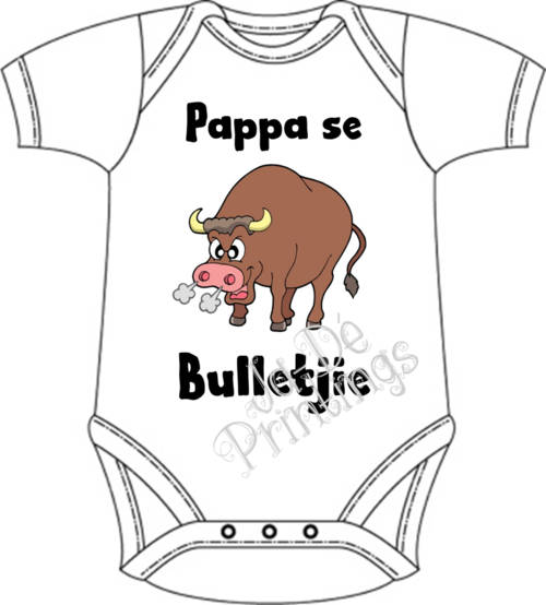 Personalized Baby Onesie/Babygrow - Pappa se bulletjie