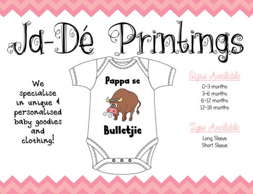 Baby grow onesie pappa se bulletjie