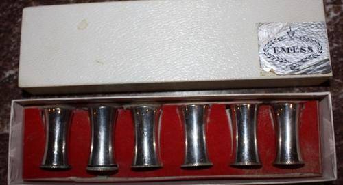 3 Salt & Pepper Sets of Emess Silver Plated - Still in original box