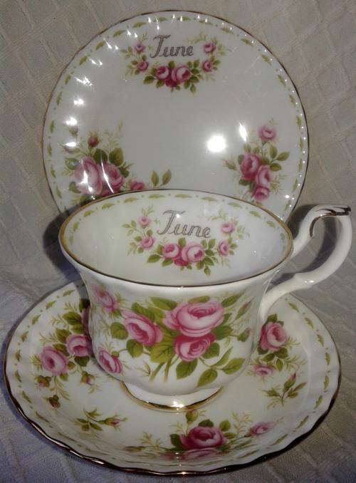 Royal Albert Flower of the Month - June Trio