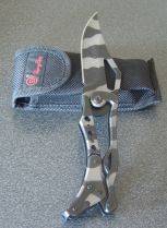 ++BARGAIN++ Columbia USA Navy Seal Tactical Camouflage Pocket Knife with belt pouch and belt clip