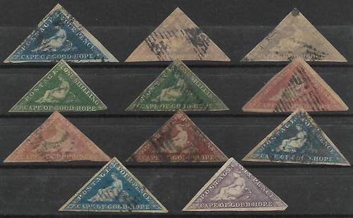 Cape of Good Hope - triangle selection with nice variety of colours, margins as shown