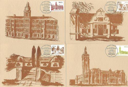 South Africa - maxi cards unofficial, double/unstamped plus scarce building coil set (44 cards)