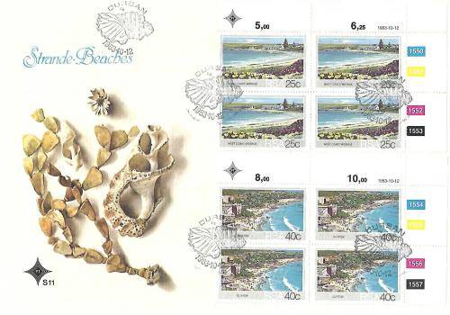 South Africa - S11 first day covers with blocks cancelled on first day, scarce (3 covers)