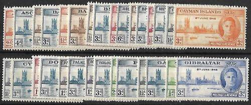 Omnibus issues - 1945 victory issue selection (30 countries)