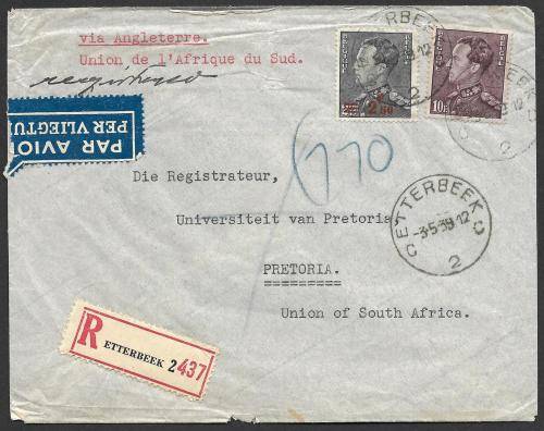 Belgium 1911 + 1912 airmail covers