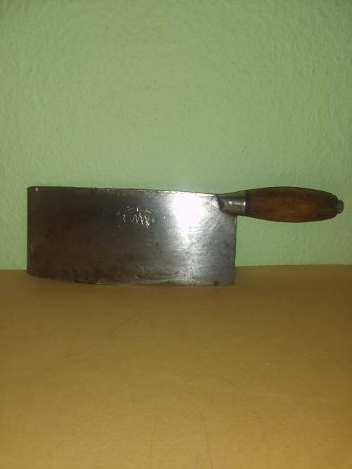 Antique Forged Carbon Steel Meat Clever