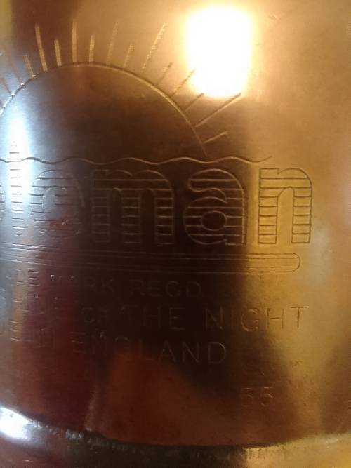 Very Rear Vintage Brass Coleman Lamp made in England