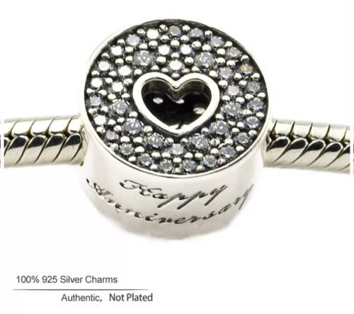 925 Sterling Silver Anniversary Charm