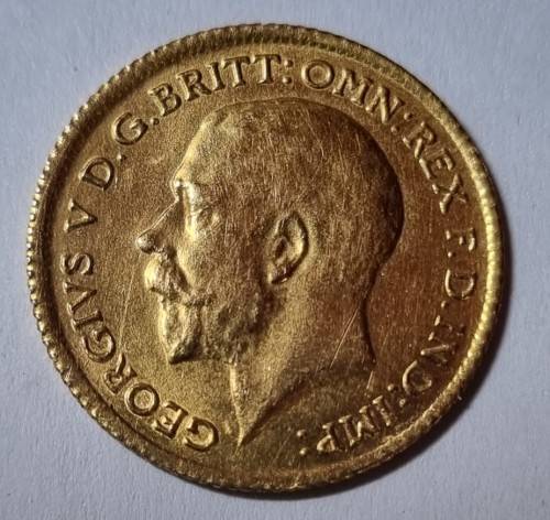 1912 GOLD HALF SOVEREIGN KING GEORGE