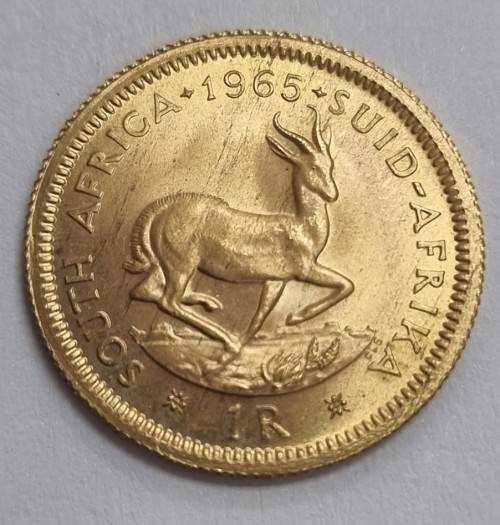 1965 RSA R1 GOLD COIN 22CT