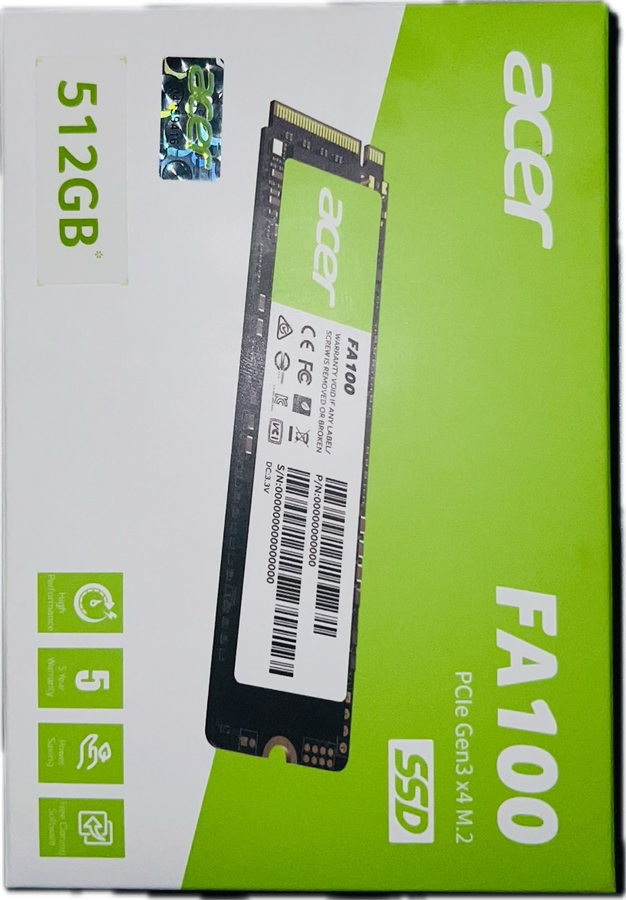 Acer 512GB NVMe M.2 Solid State Drive
