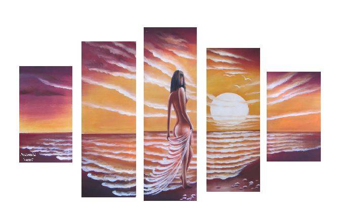 Hand painted Oil painting  90cm x 150cm by Anamarie Swart