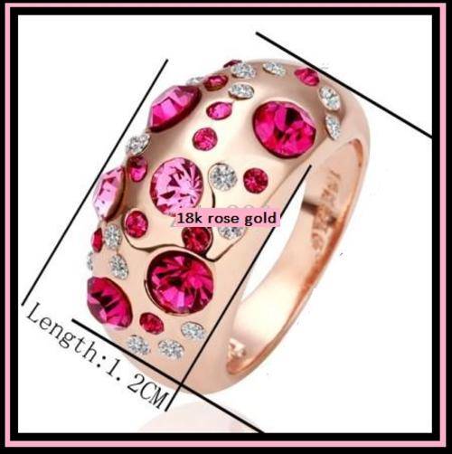 18k rose gold plated ring (size 7 or 8)