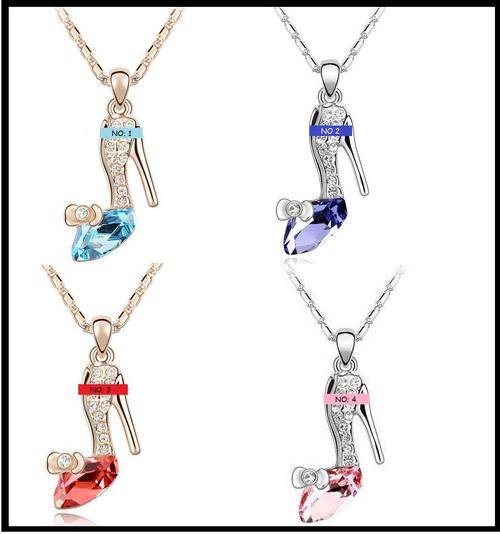 BEYOND STUNNING!!!! 18k GOLD PLATED PENDANT & CHAIN WITH AUSTRIAN CRYSTALS ***CHOOSE YOUR COLOUR****