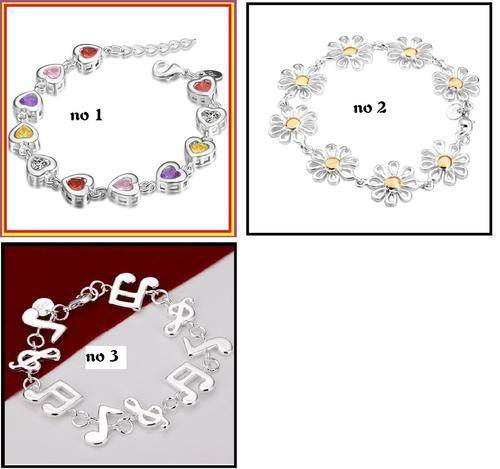 ***WINNING BIDDER CAN CHOOSE STYLE ***925 SILVER PLATED STAMPED LINK BRACELET***