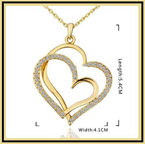 ****18K GOLD PLATED NECKLACE WITH AUSTRIAN CRYSTALS*****