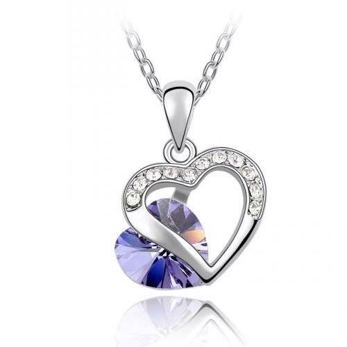 POSTAGE ONLY R35.00***925 STAMPED STERLING SILVER FILLED CRYSTAL PENDANT WITH CHAIN***