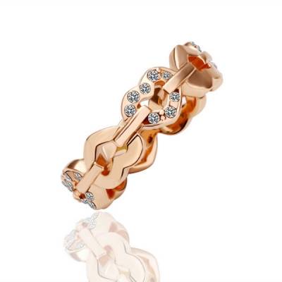 **POSTAGE R55.00 ADDITIONAL ITEMS FREE***18K GOLD PLATED AUSTRIAN CRYSTAL RING***SIZE 7***