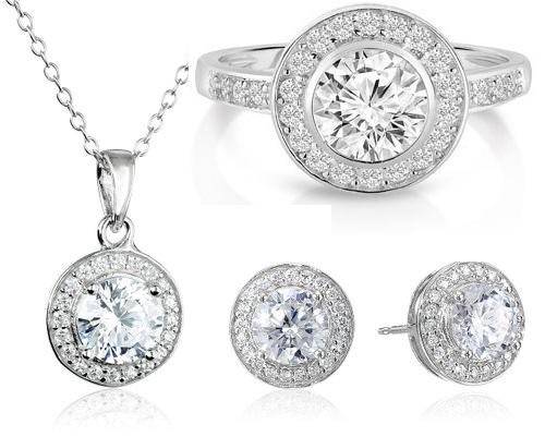 Ring, necklace and earring set (RING SIZE  6,7 or 8)