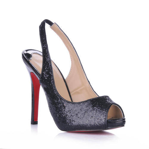 Elegant Paillette Slingback Peep Toe Ladies Pumps - (size 35-43) - 0819-1029-S2