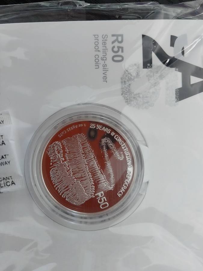 1 x Silver R50 25 Years of Democracy