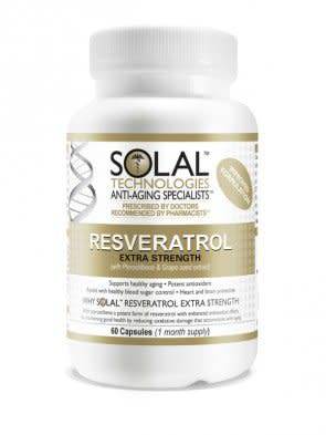 Solal | Resveratrol Extra Strength Plus | 60 Capsules