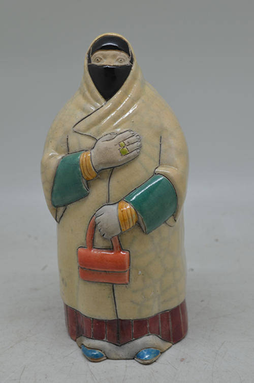 Ceramic lady wearing hijab