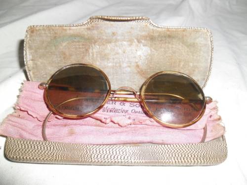 Vintage John Lennon-style sunglasses' frames
