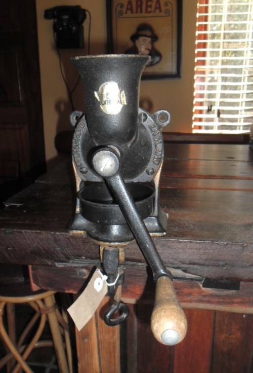 Spong Cast Iron Coffee Grinder No. 2 with catch cup