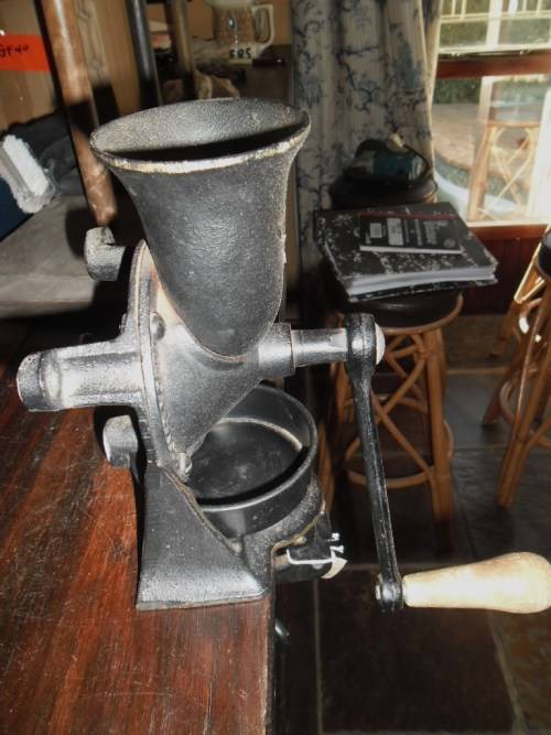 Spong Cast Iron Coffee Grinder No. 2 with catch cup