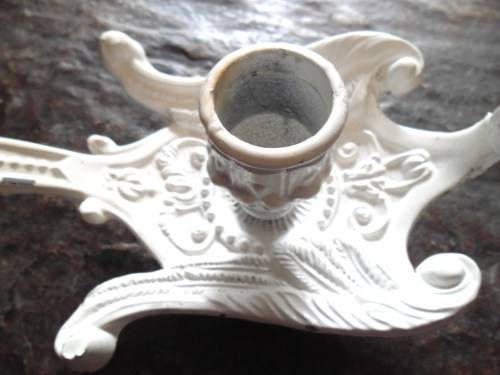 Gorgeous vintage metal dragon candleholder. Made in Italy