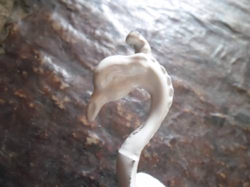Gorgeous vintage metal dragon candleholder. Made in Italy